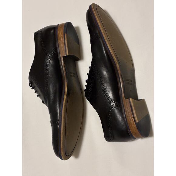 208681 PF50 CONARD MEN SHOE 9.5 M BLACK LEATHER OXFORD BY JOHNSTON & MURPHY